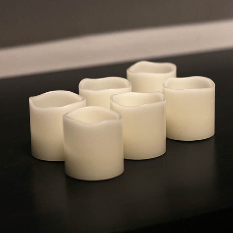 Set of 6 Flameless LED Wax Candle Tea Light LightStart.cn